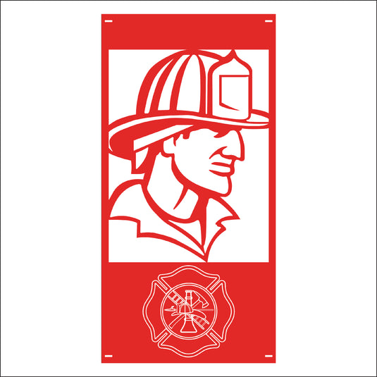 M117 Firefighter - Metal Pole Banner