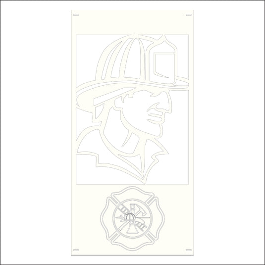 M117 Firefighter - Metal Pole Banner