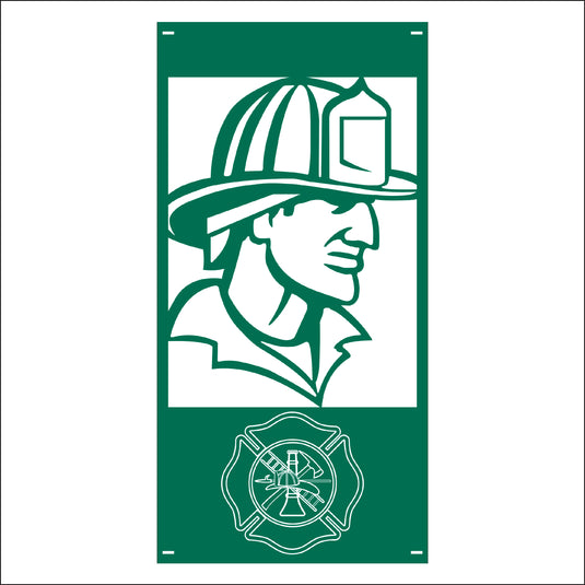 M117 Firefighter - Metal Pole Banner