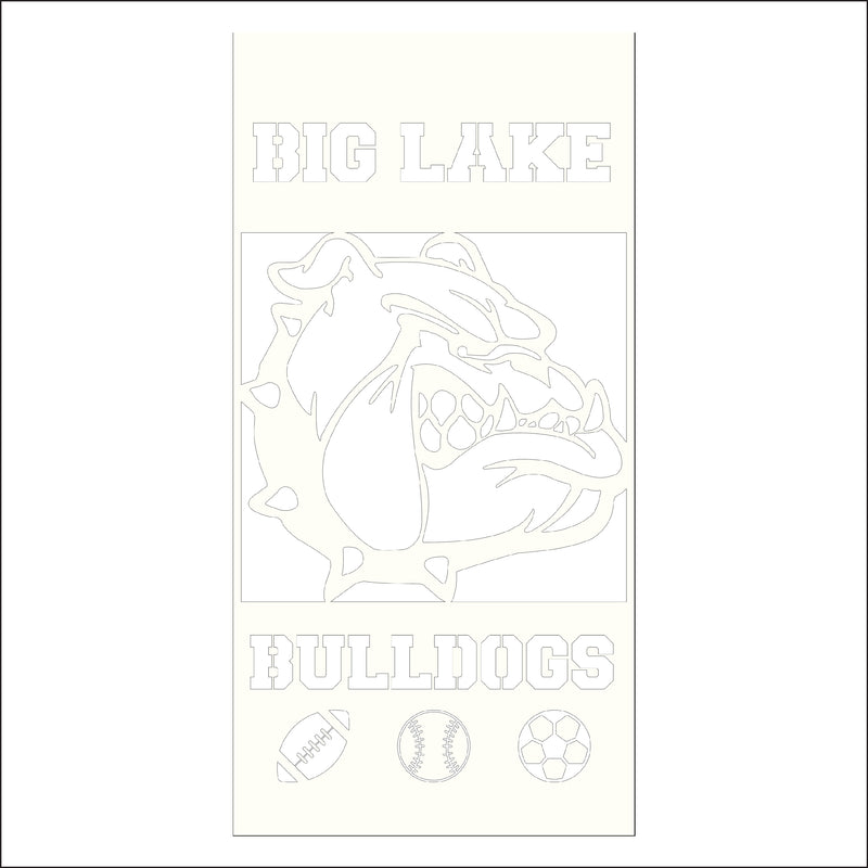 Load image into Gallery viewer, M118 Mascot Bulldogs - Metal Pole Banner
