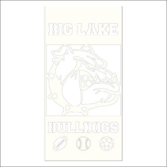 M118 Mascot Bulldogs - Metal Pole Banner