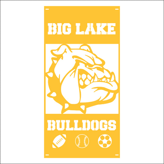 M118 Mascot Bulldogs - Metal Pole Banner