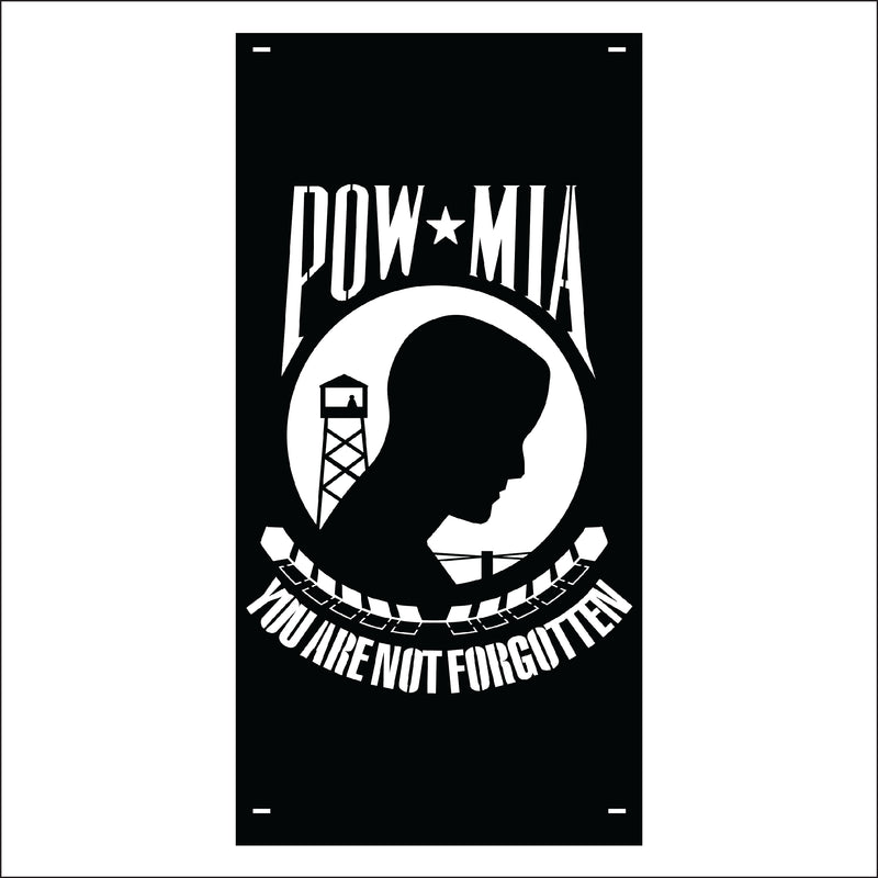 Load image into Gallery viewer, M119 POW/MIA - Metal Pole Banner
