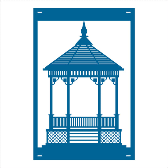 M121 Gazebo - Metal Pole Banner