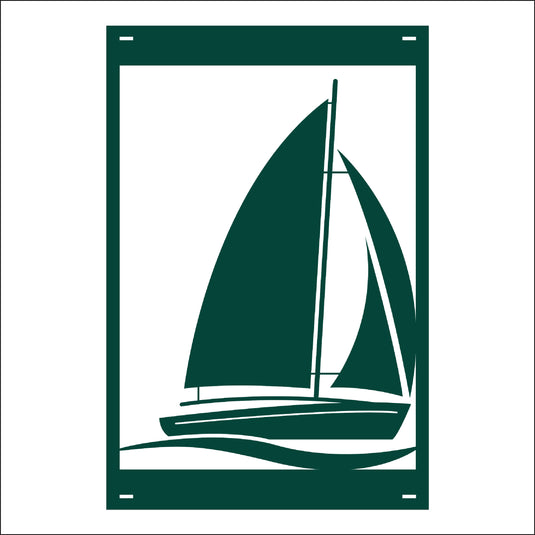 M125 Sailboat - Metal Pole Banner