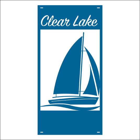 M125 Sailboat - Metal Pole Banner