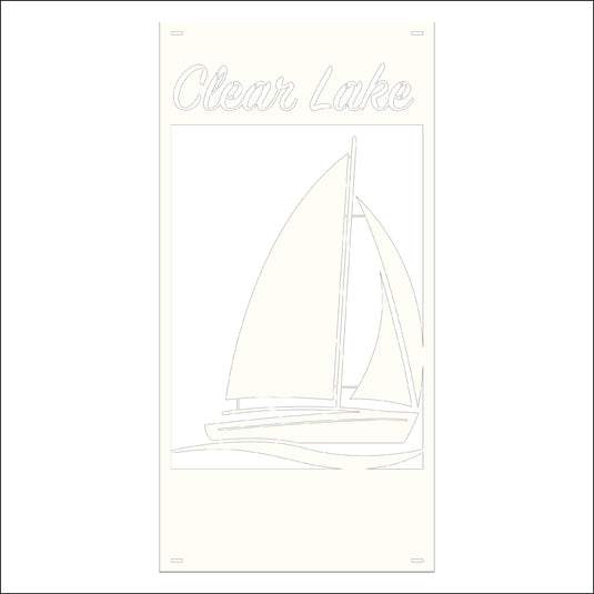 M125 Sailboat - Metal Pole Banner