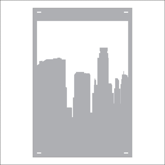 M126 City Skyline - Metal Pole Banner