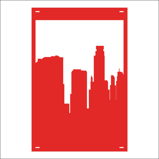 M126 City Skyline - Metal Pole Banner