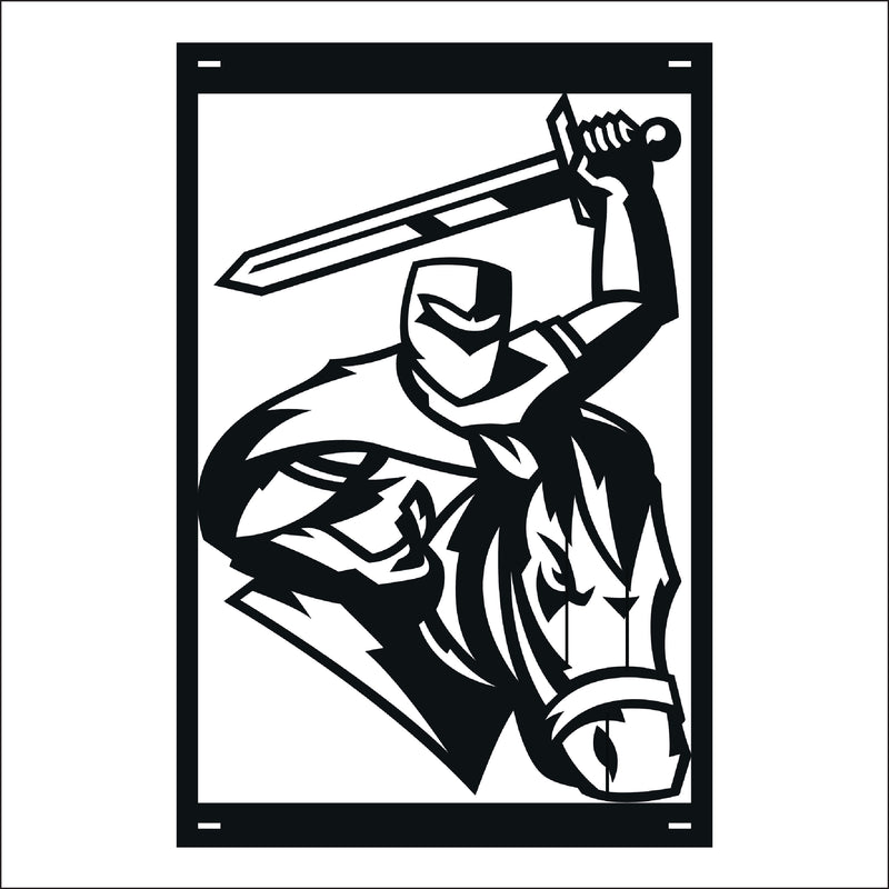 Load image into Gallery viewer, M130 Mascot Knights - Metal Pole Banner
