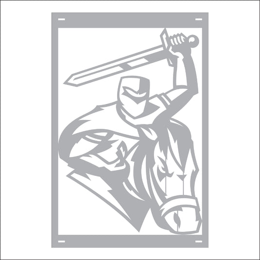 M130 Mascot Knights - Metal Pole Banner