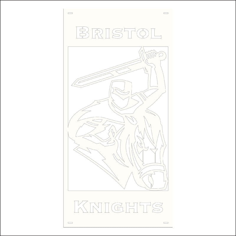 Load image into Gallery viewer, M130 Mascot Knights - Metal Pole Banner
