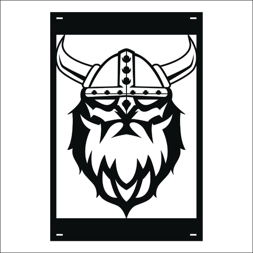 M132 Mascot Vikings - Metal Pole Banner