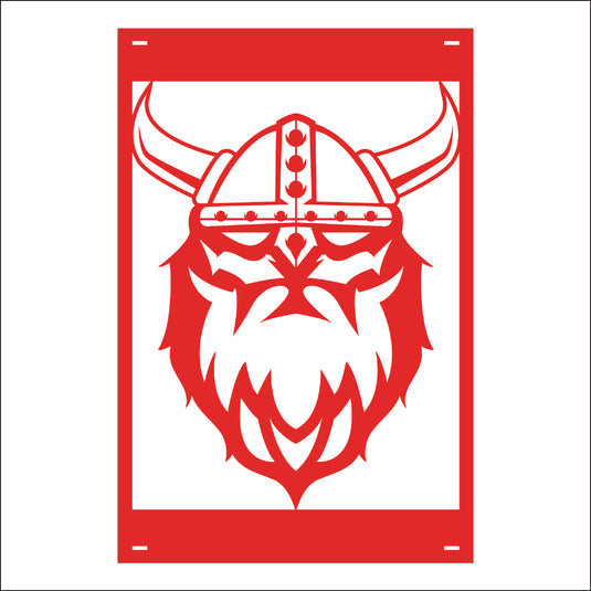 M132 Mascot Vikings - Metal Pole Banner