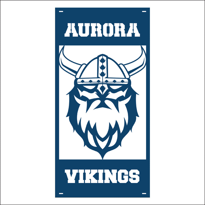 Load image into Gallery viewer, M132 Mascot Vikings - Metal Pole Banner
