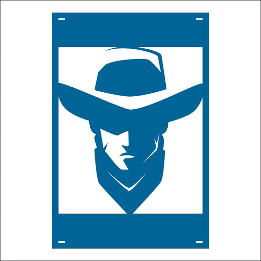 M133 Mascot Cowboys - Metal Pole Banner