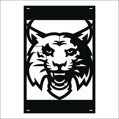 M134 Mascot Lynx - Metal Pole Banner