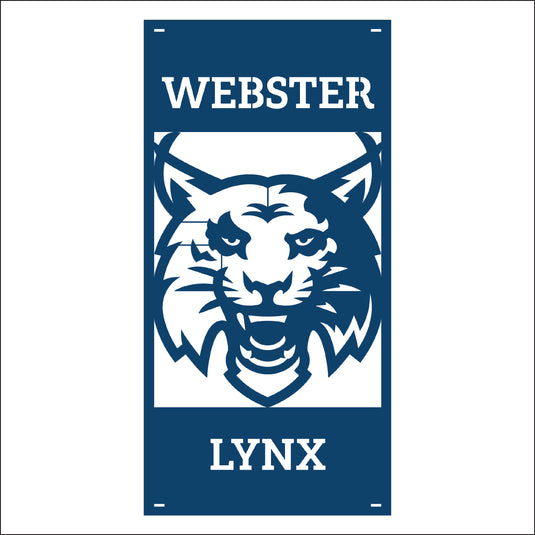 M134 Mascot Lynx - Metal Pole Banner