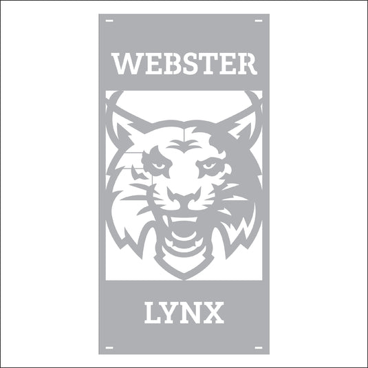 M134 Mascot Lynx - Metal Pole Banner