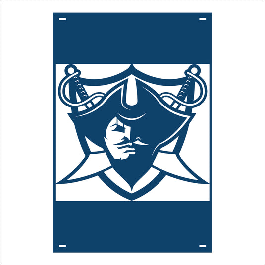 M135 Mascot Corsairs - Metal Pole Banner