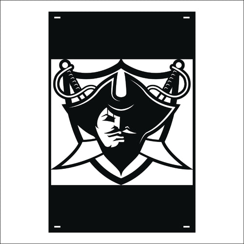 M135 Mascot Corsairs - Metal Pole Banner