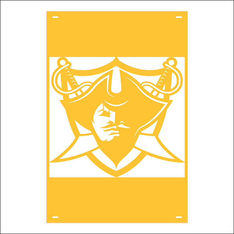 Load image into Gallery viewer, M135 Mascot Corsairs - Metal Pole Banner
