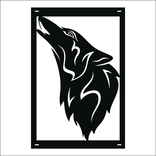 M136 Mascot Wolves - Metal Pole Banner