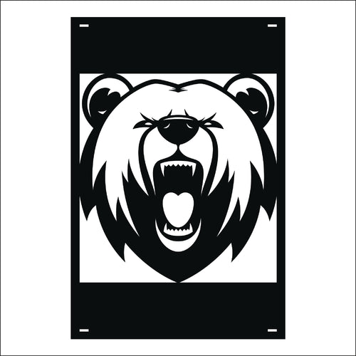 M137 Mascot Bears - Metal Pole Banner