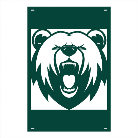 M137 Mascot Bears - Metal Pole Banner