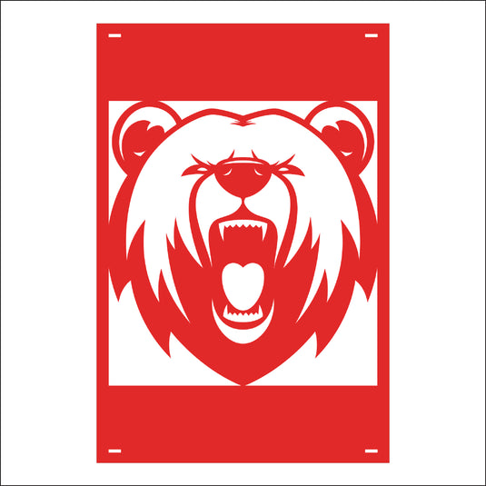 M137 Mascot Bears - Metal Pole Banner