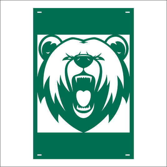 M137 Mascot Bears - Metal Pole Banner