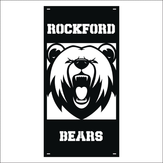 M137 Mascot Bears - Metal Pole Banner