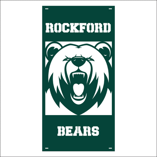 M137 Mascot Bears - Metal Pole Banner