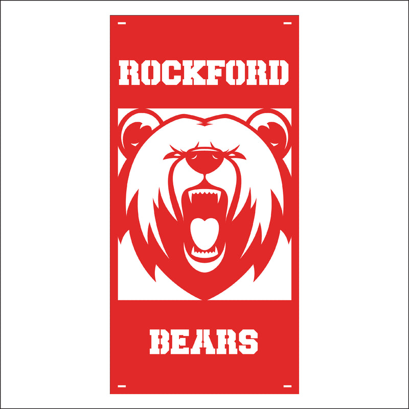 Load image into Gallery viewer, M137 Mascot Bears - Metal Pole Banner
