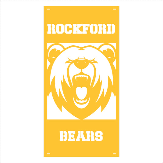 M137 Mascot Bears - Metal Pole Banner