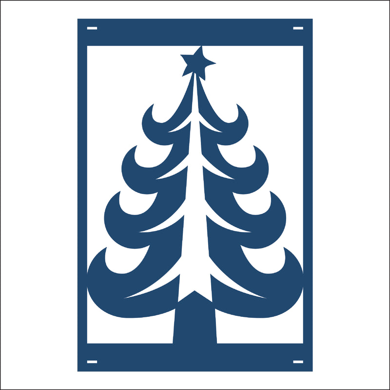 Load image into Gallery viewer, M140 Christmas Tree - Metal Pole Banner
