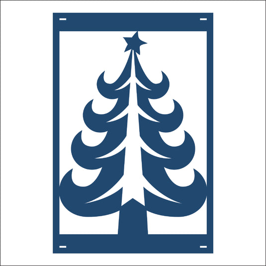 M140 Christmas Tree - Metal Pole Banner