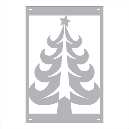 M140 Christmas Tree - Metal Pole Banner