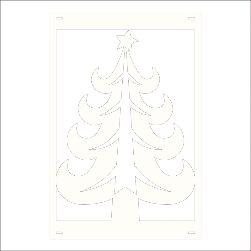 Load image into Gallery viewer, M140 Christmas Tree - Metal Pole Banner
