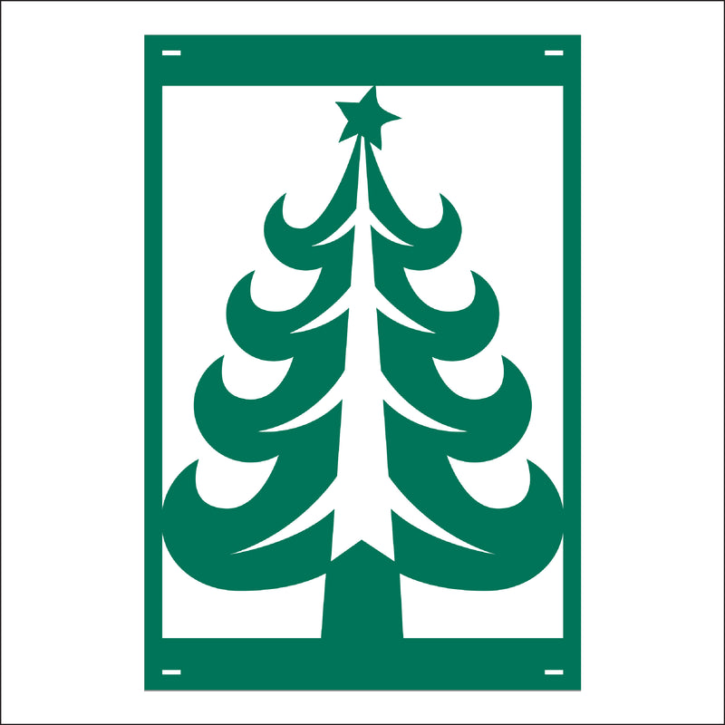 Load image into Gallery viewer, M140 Christmas Tree - Metal Pole Banner
