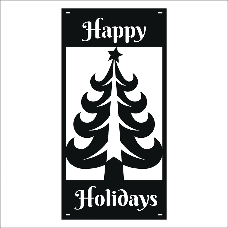 Load image into Gallery viewer, M140 Christmas Tree - Metal Pole Banner
