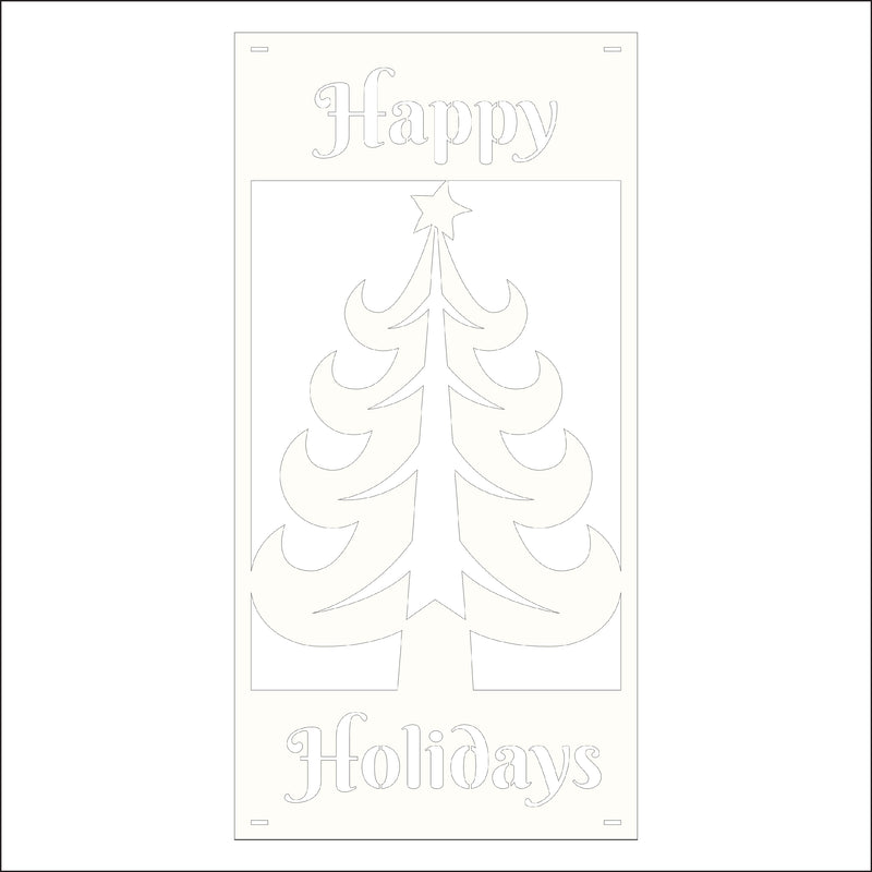 Load image into Gallery viewer, M140 Christmas Tree - Metal Pole Banner
