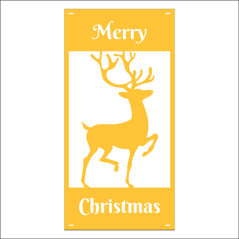 Load image into Gallery viewer, M142 Reindeer - Metal Pole Banner
