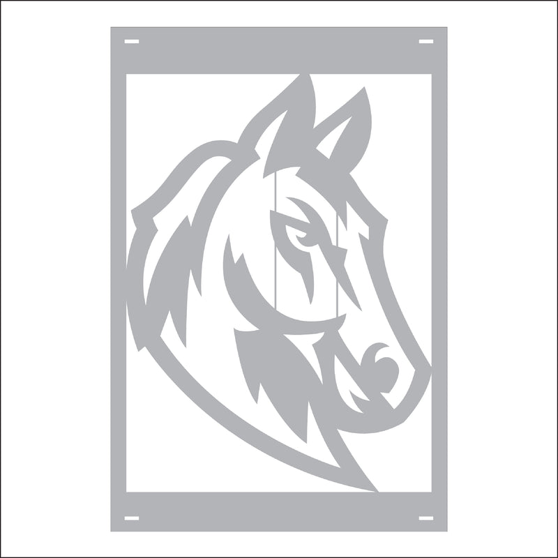 Load image into Gallery viewer, M144 Mascot Mustangs - Metal Pole Banner
