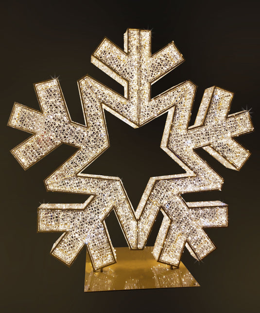 6' Majestic Snowflake Light Display