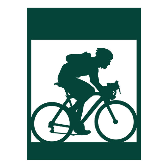 M100 Bicyclist - Metal Pole Banner