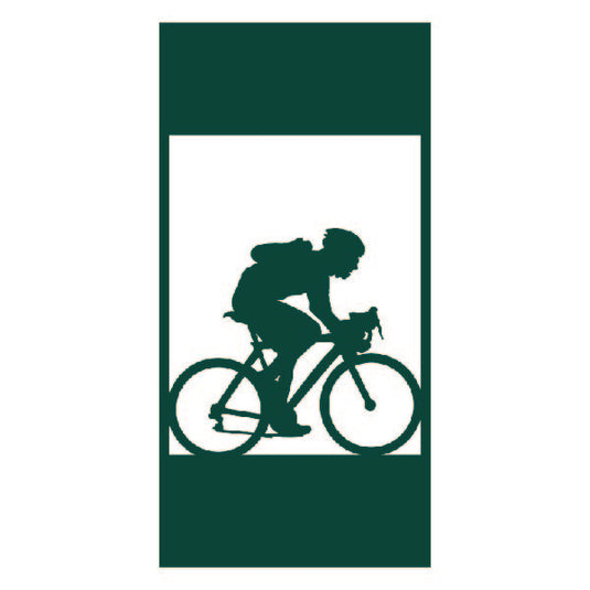 M100 Bicyclist - Metal Pole Banner