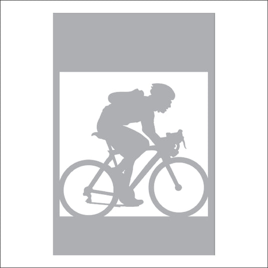 M100 Bicyclist - Metal Pole Banner