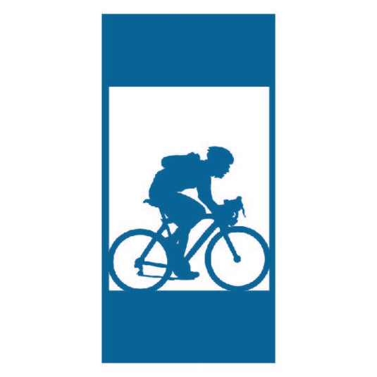 M100 Bicyclist - Metal Pole Banner