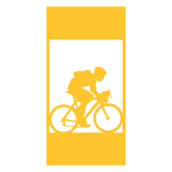 Load image into Gallery viewer, M100 Bicyclist - Metal Pole Banner
